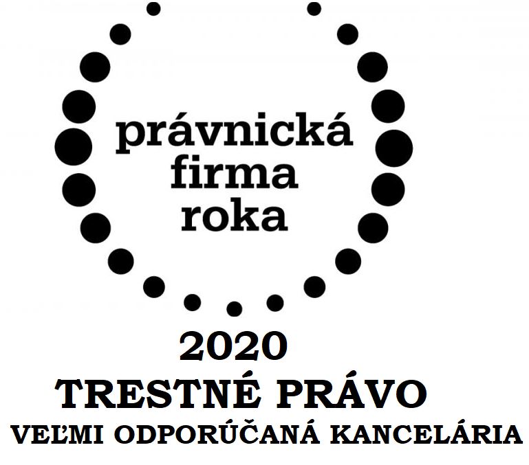 Právnická firma roka 2020 ocenenie